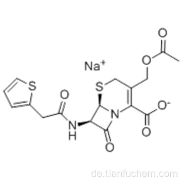 5-Thia-1-azabicyclo [4.2.0] oct-2-en-2-carbonsäure, 3 - [(acetyloxy) methyl] -8-oxo-7 - [[2- (2-thienyl) acetyl] amino] - Natriumsalz (1: 1), (57191865,6R, 7R) - CAS 58-71-9